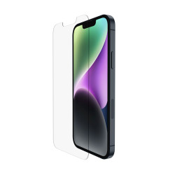 Protector de pantalla Belkin TemperedGlass con revestimiento para iPhone 17e, 16e, 14, 13 y 13 Pro
